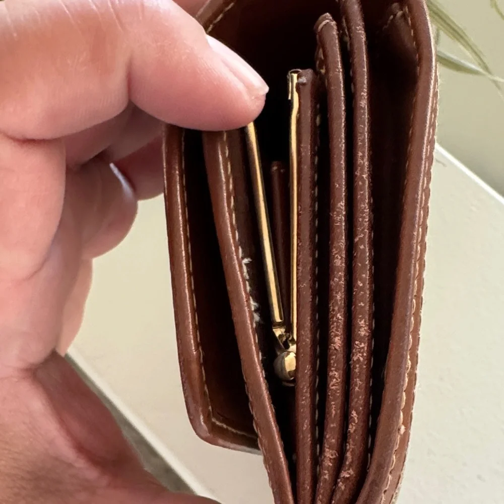 Burberry Beige and Brown Checkered Wallet - Picture 11 of 11